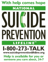 Suicide prevention lifeline link
